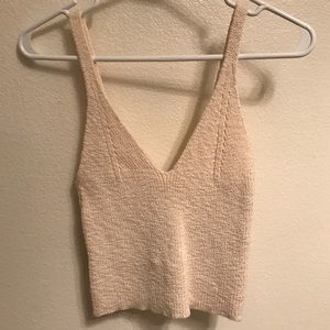 Nude crop top