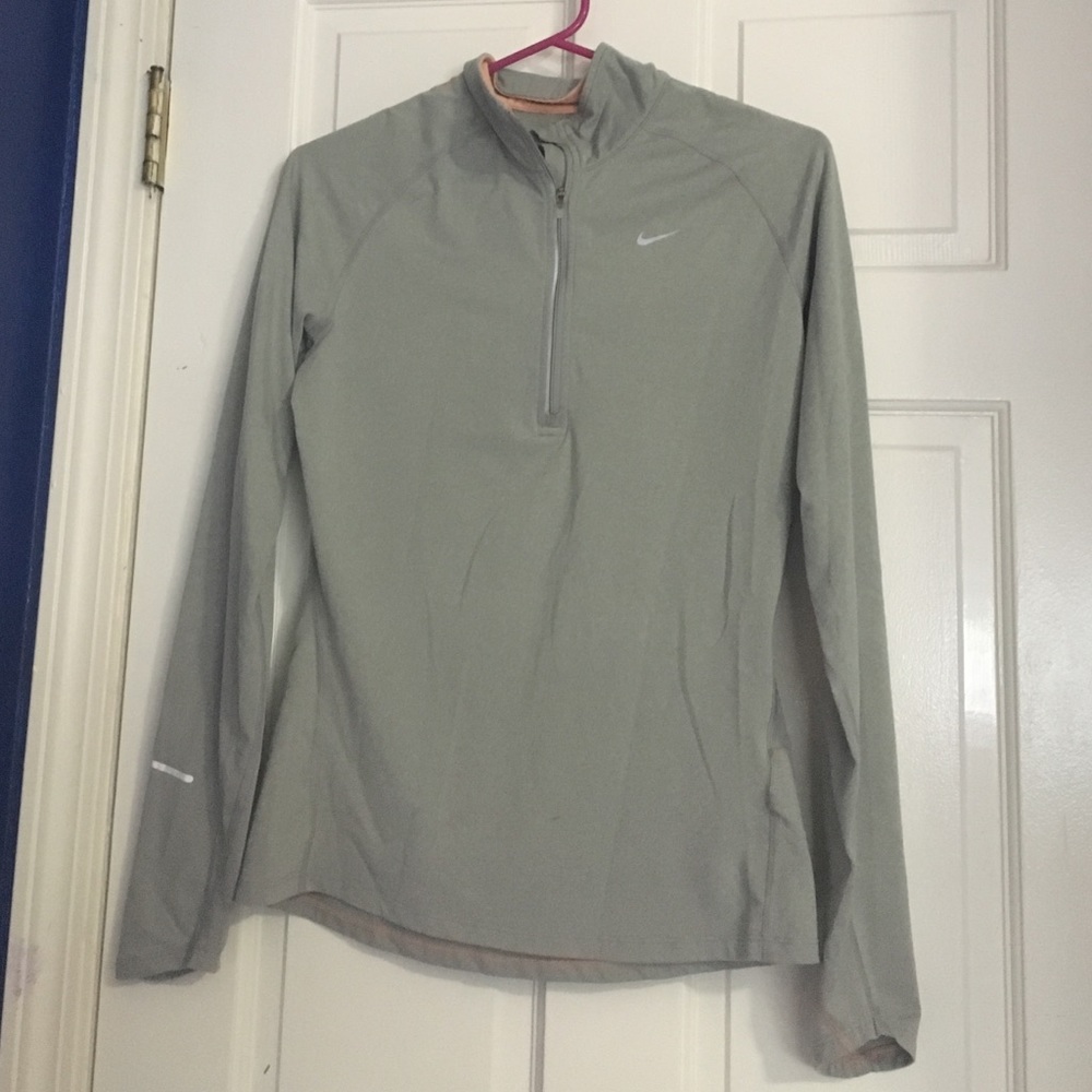 Grey Nike Dri-Fit Long Sleeve