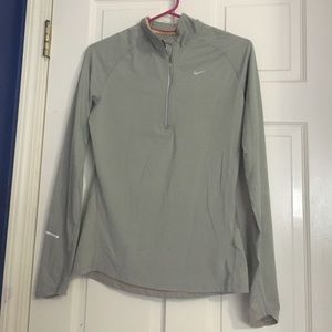 Grey Nike Dri-Fit Long Sleeve