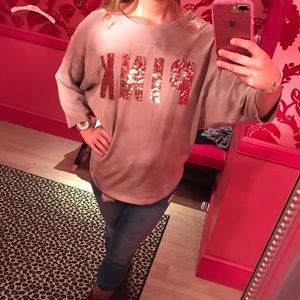 Victoria's Secret pink crew