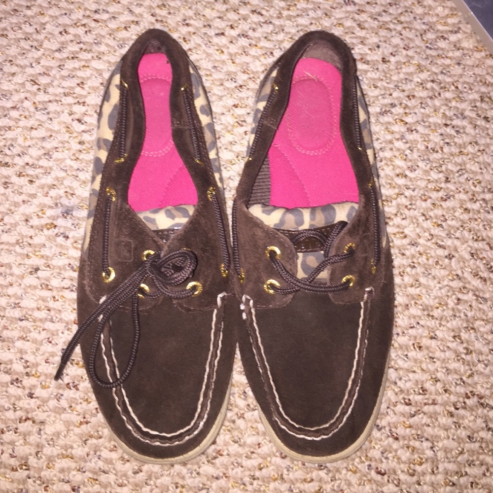 Cheetah print Sperrys