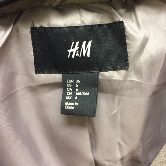 Tan H&M light tan pea coat - Picture 2 of 6