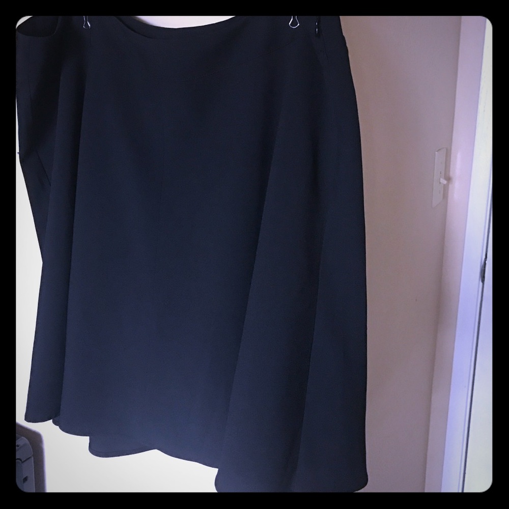 Lane Bryant 20W black circle skirt
