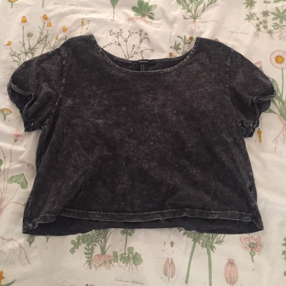 grey acid wash shirt