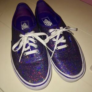 sparkly purple vans