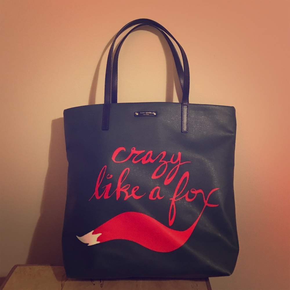 Kate Spade ♠️ Crazy like a fox 🦊 tote