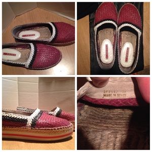 Prada platform espadrilles