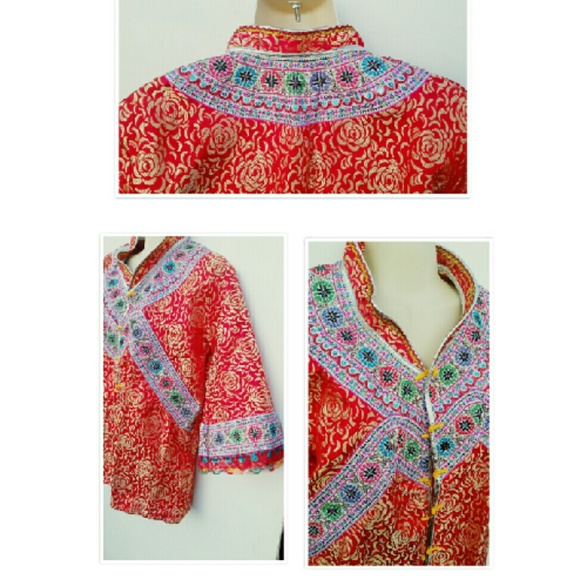 NWOT! IMPECCABLE ORIENTAL EMBROIDERED JACKET SZ SM - Picture 2 of 4