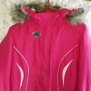 Girls sz 16 winter jacket, faux fur around hood