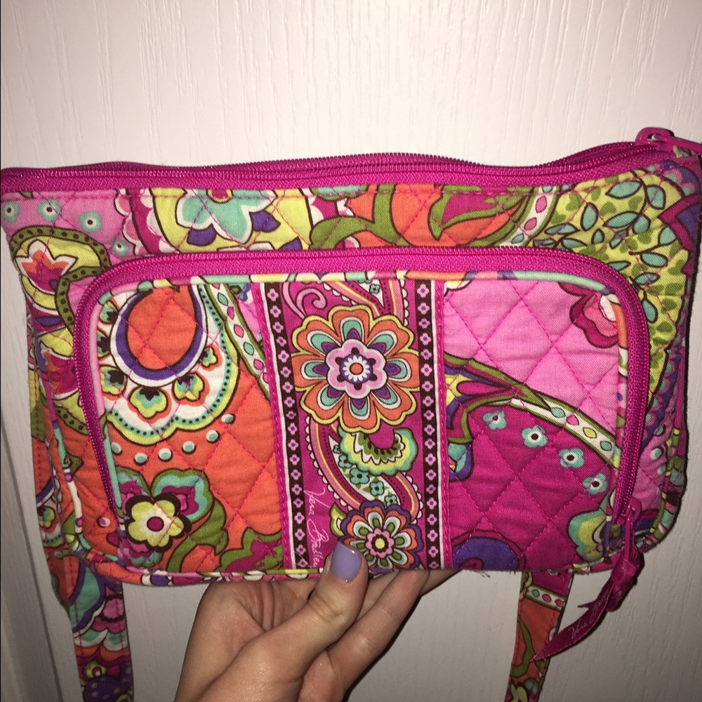 Pink paisley Vera Bradley cross body bag