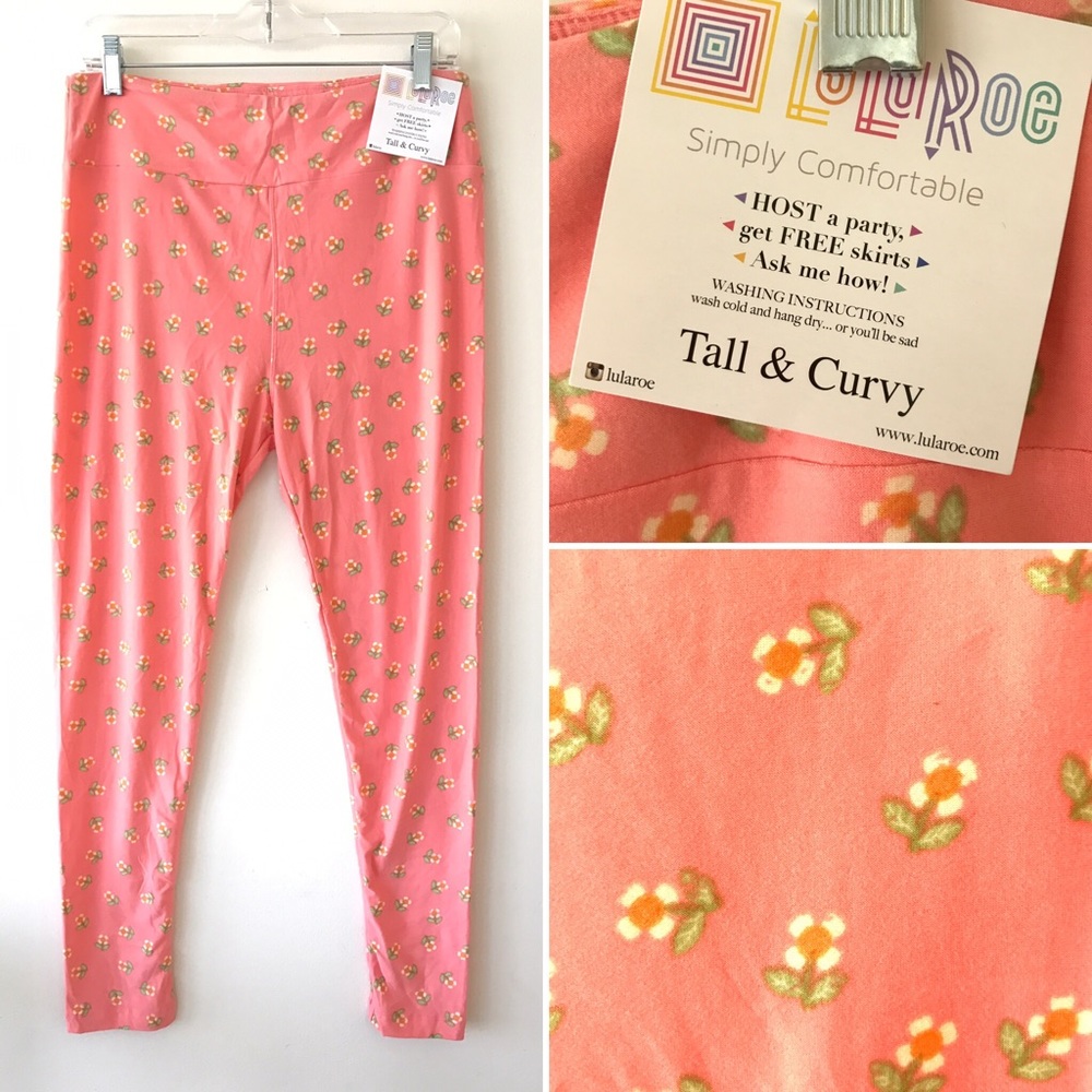 LulaRoe TC NWT Happy Spring Day Leggings