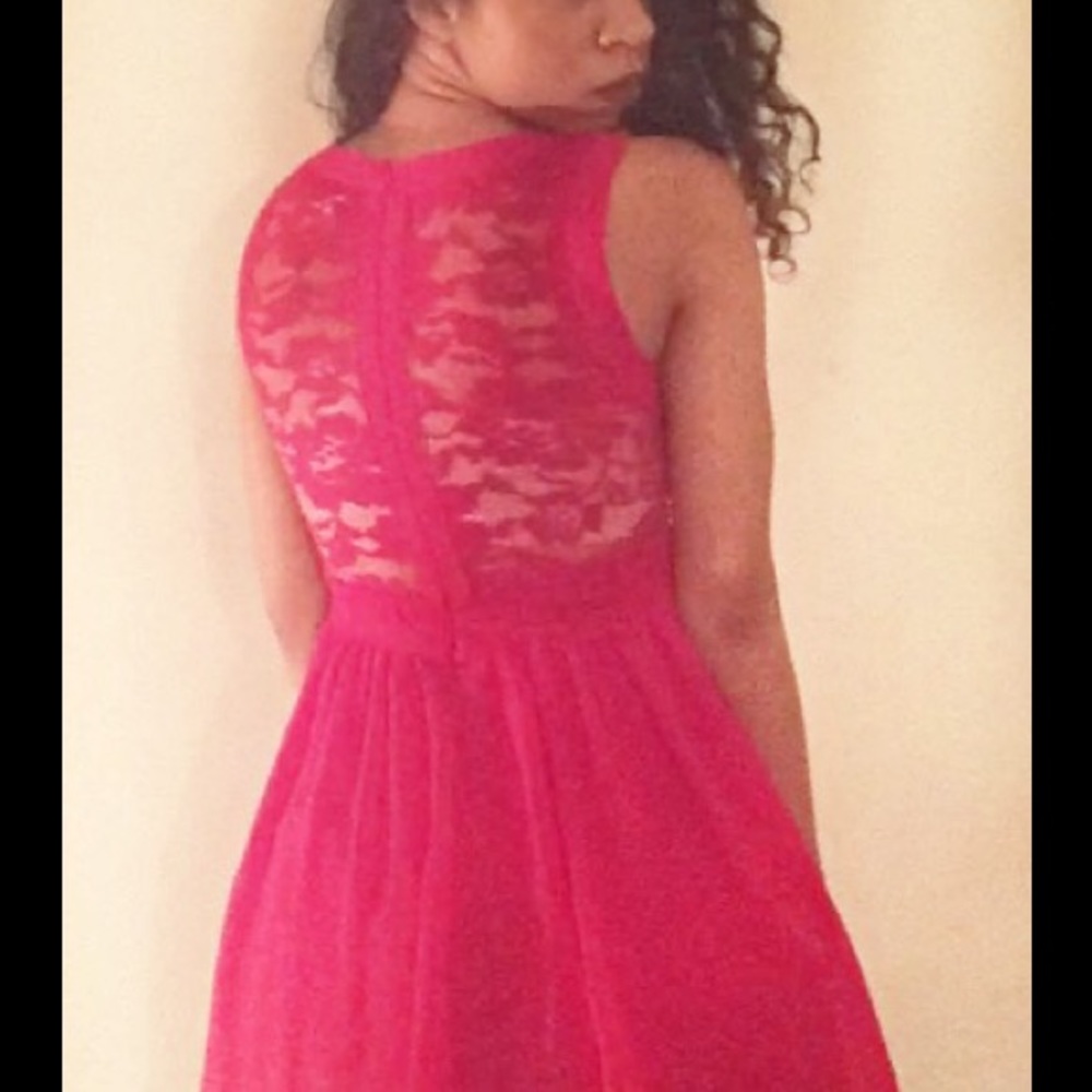Red Fit and Flare Dress