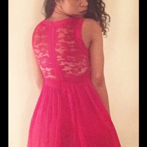 Red Fit and Flare Dress