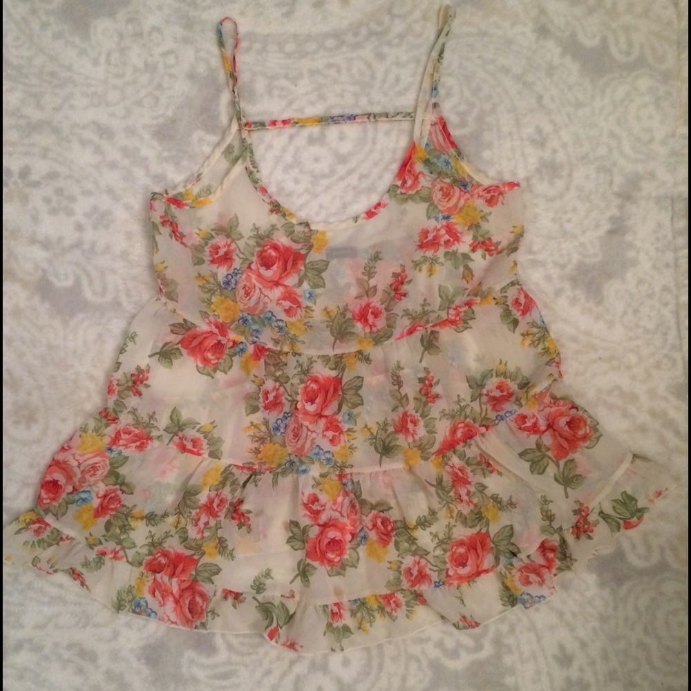 Floral babydoll top