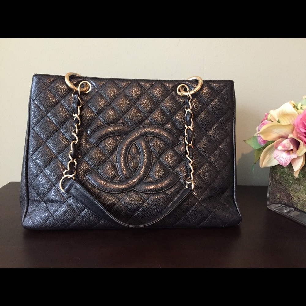 Chanel grand shopping tote bag gst