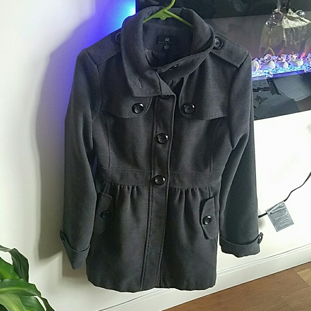 Gray pea coat