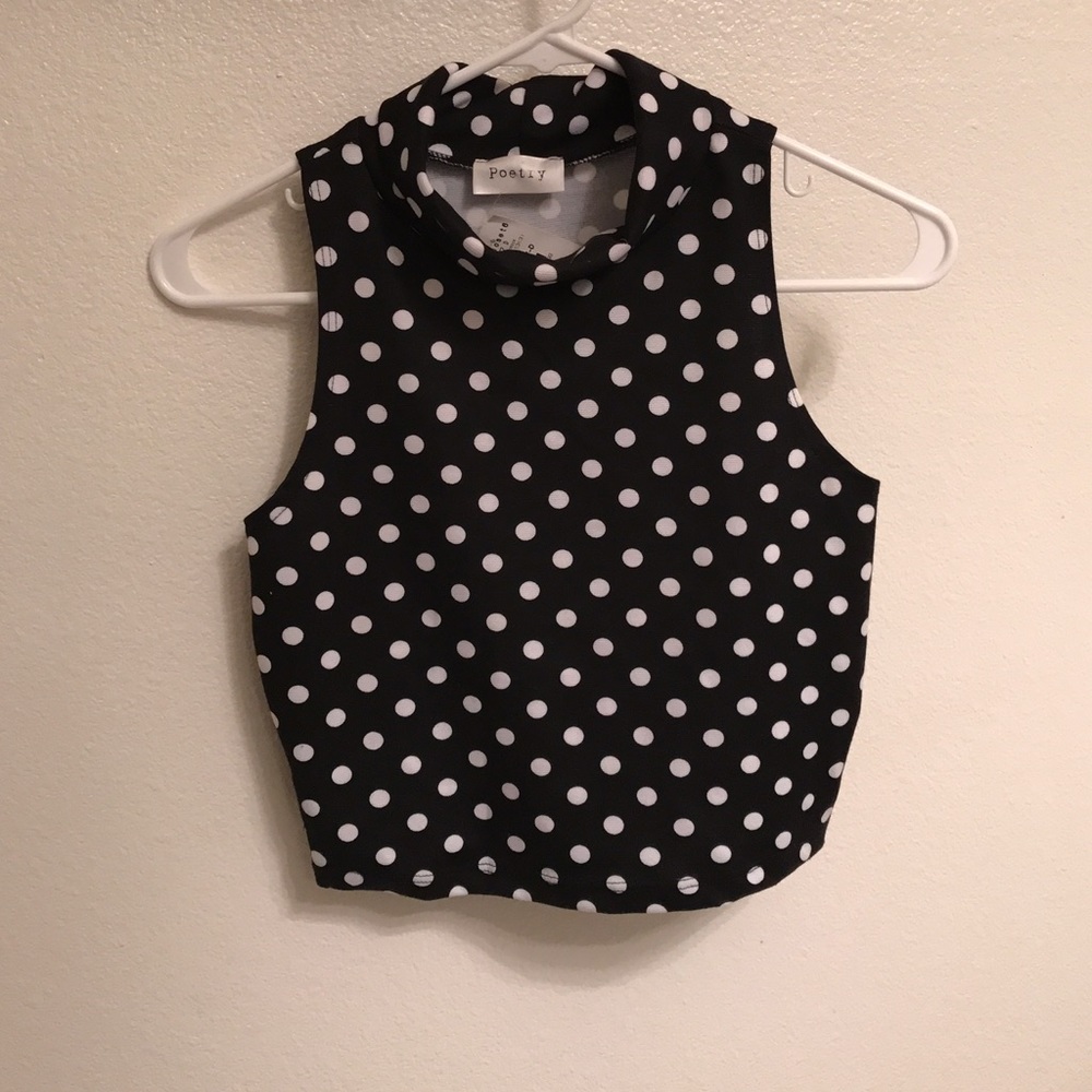 Polka dot crop top