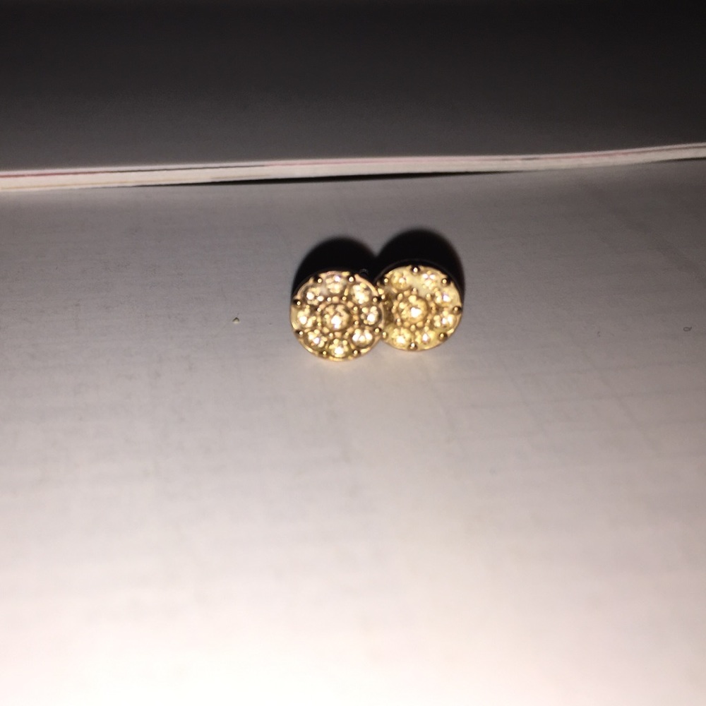 Rose gold stud earrings