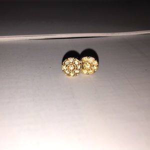 Rose gold stud earrings