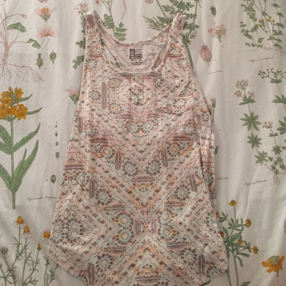 Abstract Racer Back Tank top