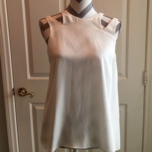 San Edelman White Sleeveless Top Size S