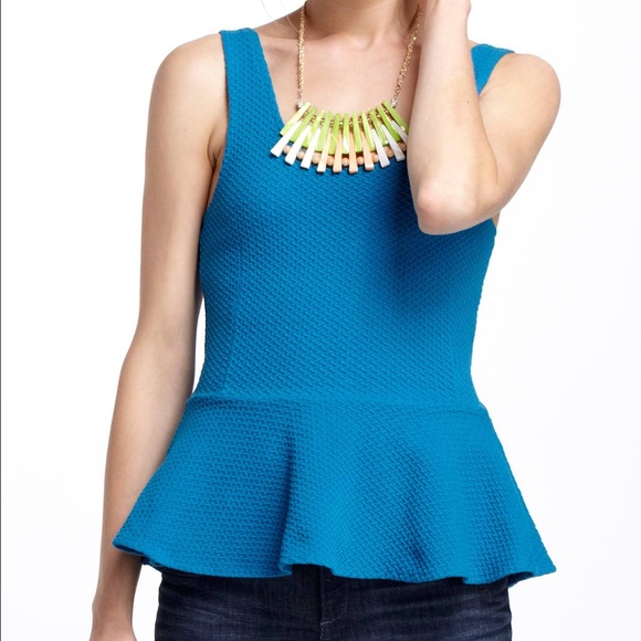 Anthropologie Tops - Anthropologie Ganni Peplum Ponte Tank Size XS