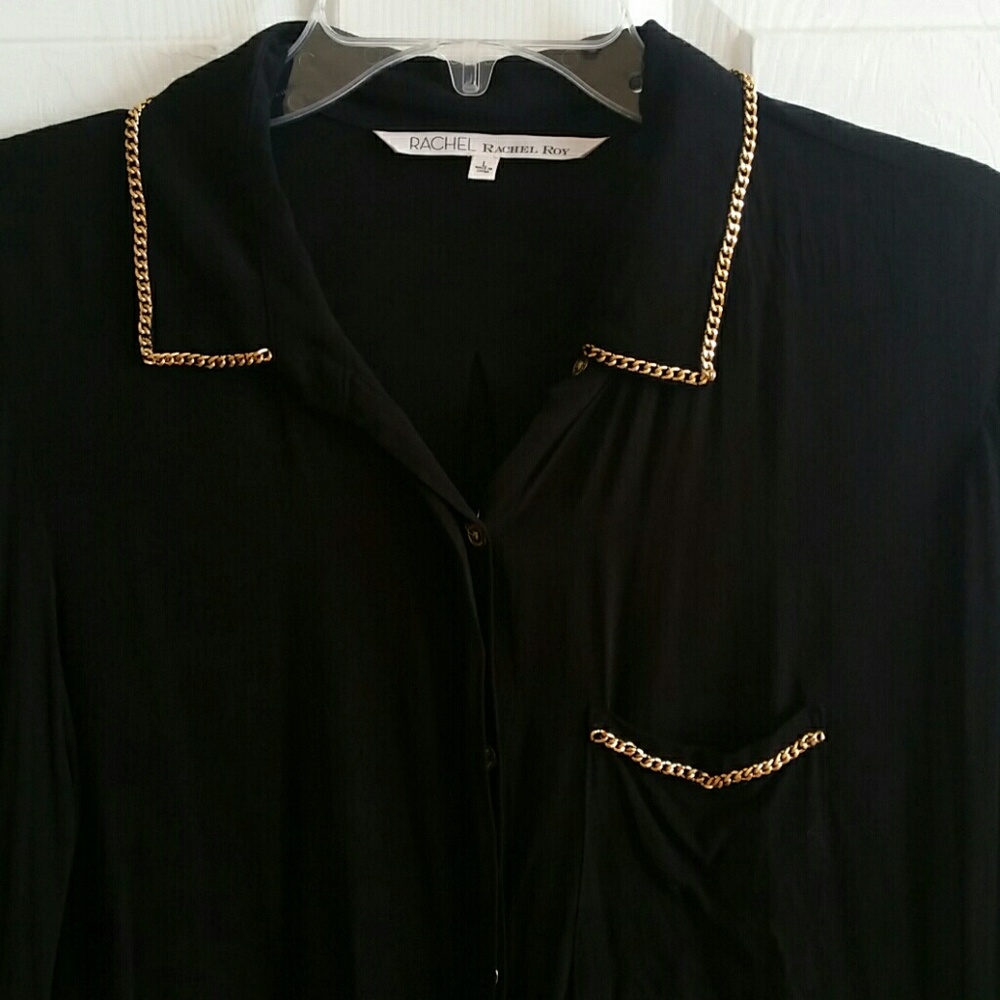 Black button down shirt. - Picture 2 of 2