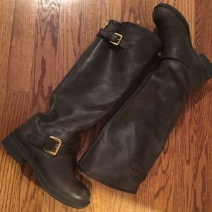 Steve Madden Brown Leather Riding Boots