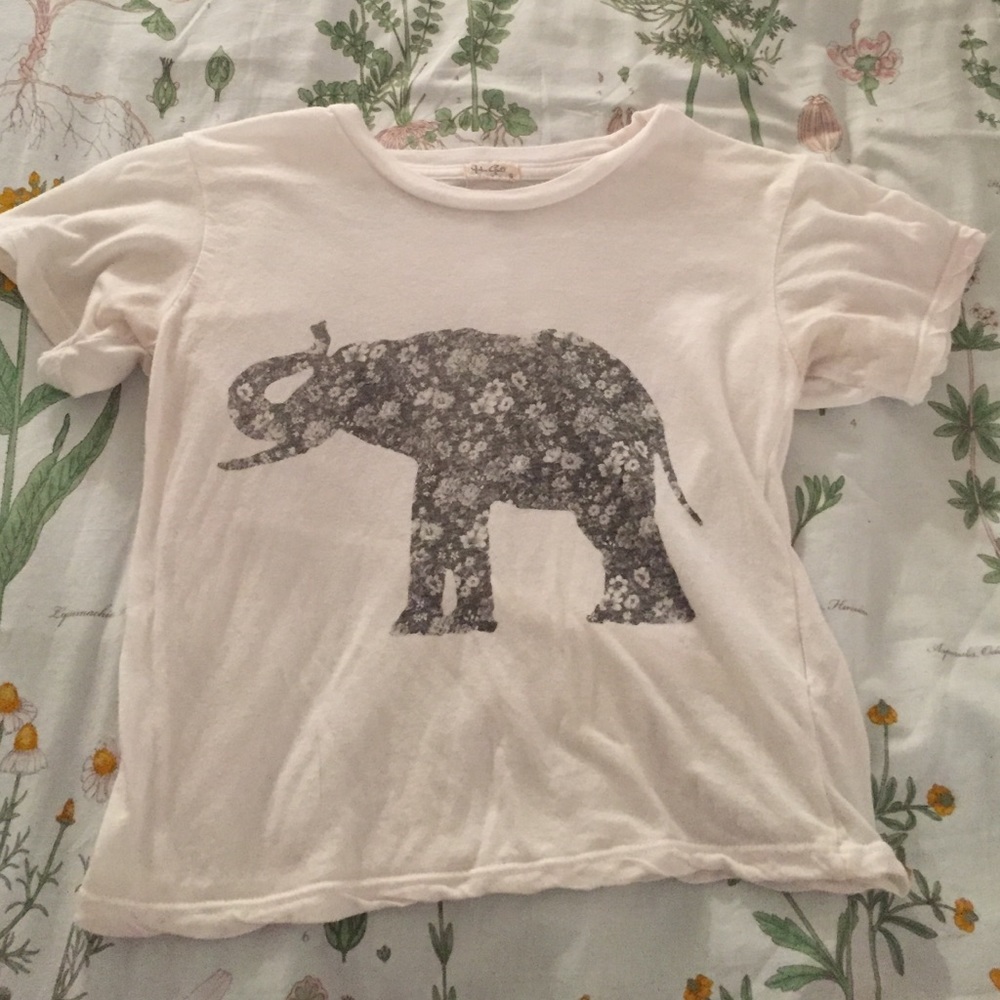 John Galt Floral elephant top
