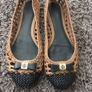 Tory Burch Woven Flats. Size 9.5