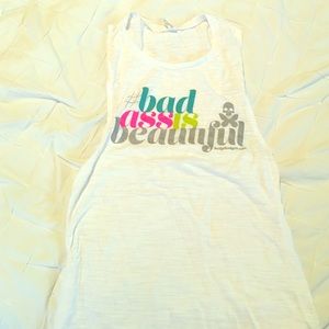 Betty designs workout shirt