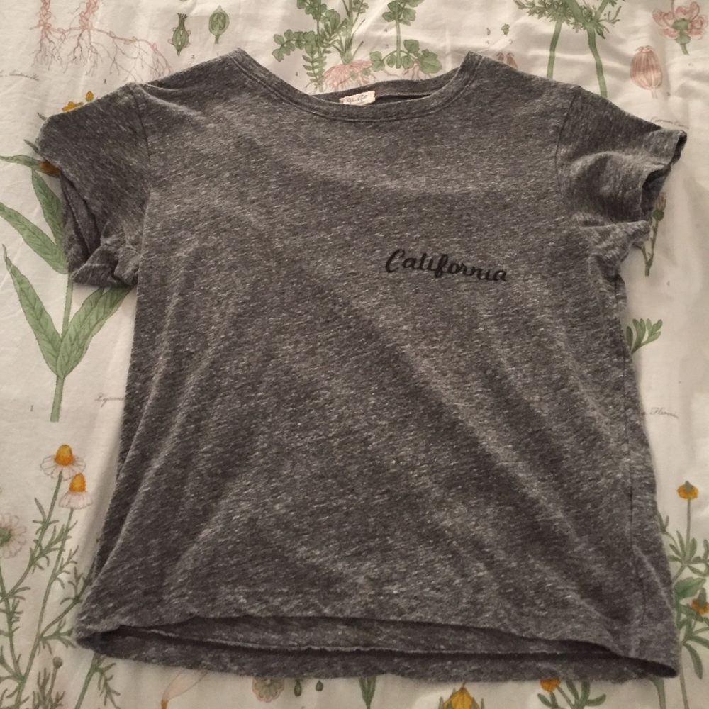 John Galt Charcoal grey California top