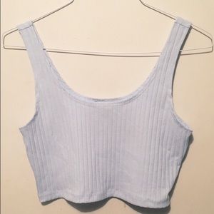 Forever 21 blue cropped top