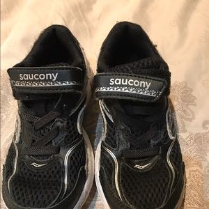 Toddler Black Velcro closure size 11 M Saucony