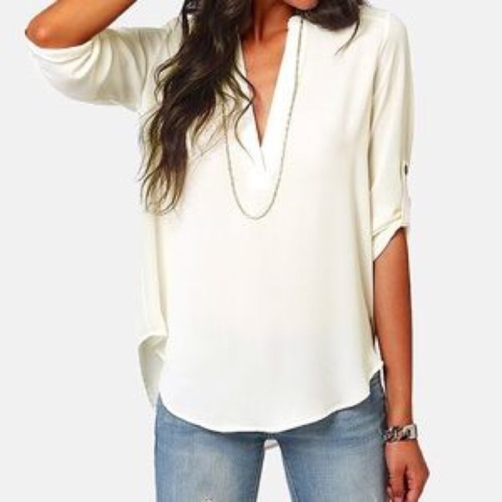 Lush 3/4 sleeve blouse