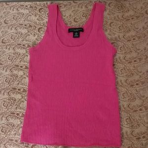 Banana Republic raspberry cashmere tank top