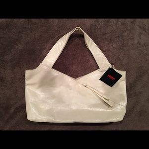 Ivory HOBO brand Leather Shoulder Handbag
