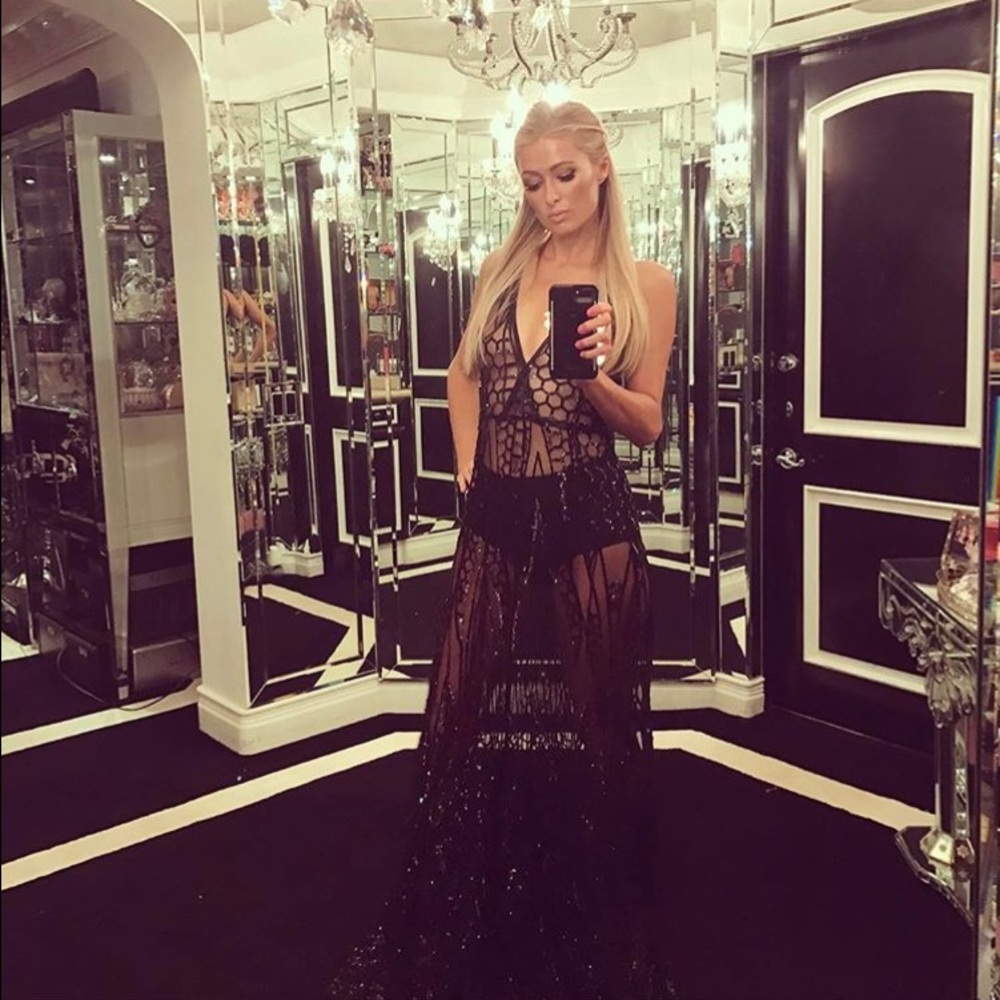 NWT As seen on Paris Hilton sequin see through - Picture 2 of 7