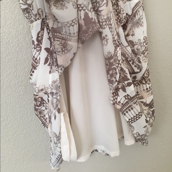 White Patterned Dress - Picture 4 of 6