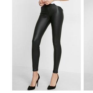 Express Faux Leather Scuba Leggings