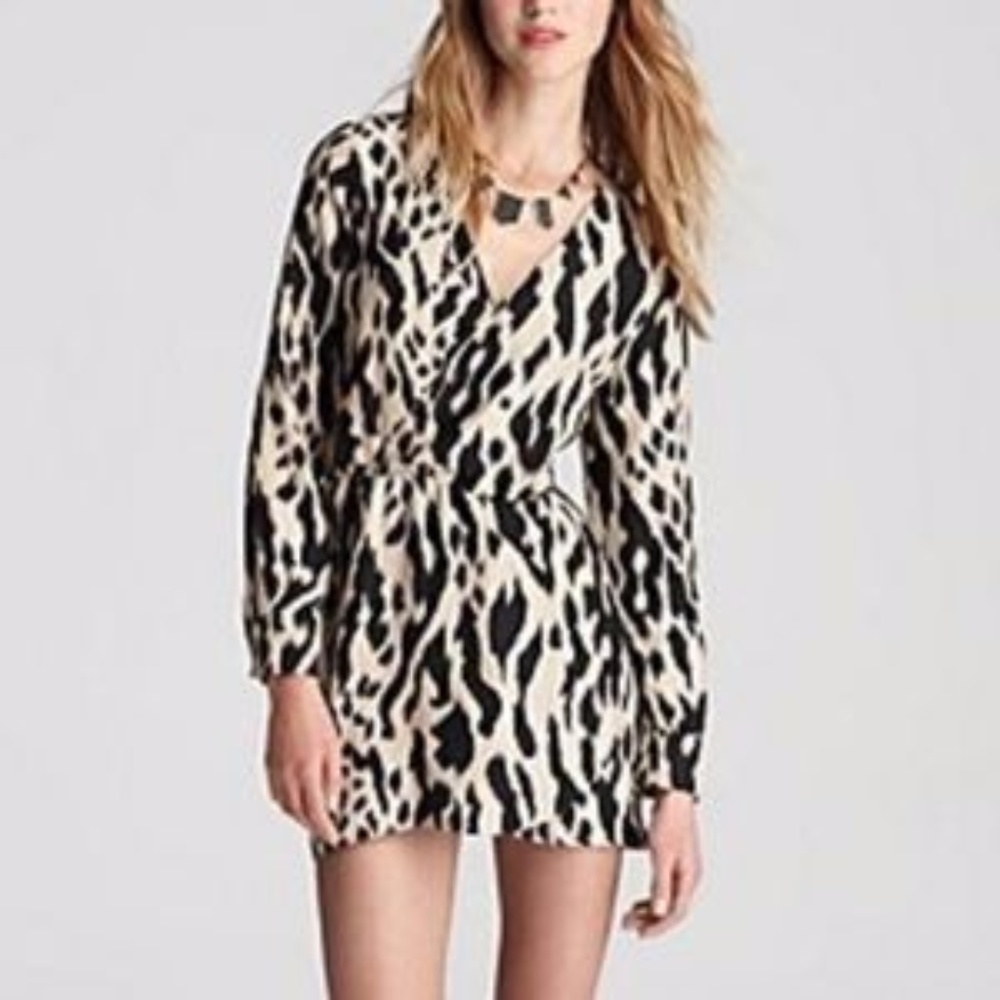 Parker Leopard Wrap Dress