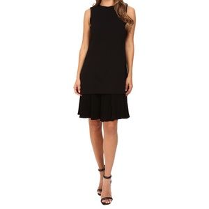 Theory Malkan P Winslow Layered Crepe Black Dress