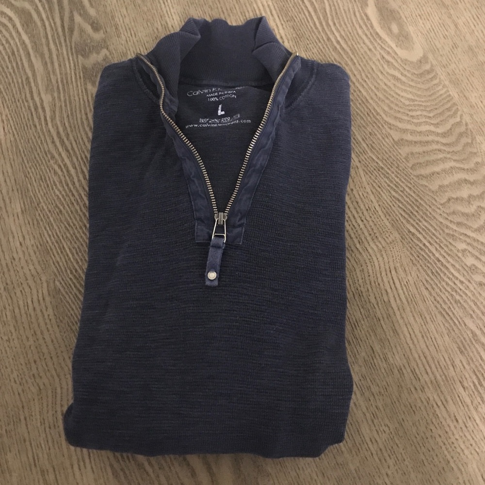 Calvin Klein Large Long Sleeve Zip up Pullover