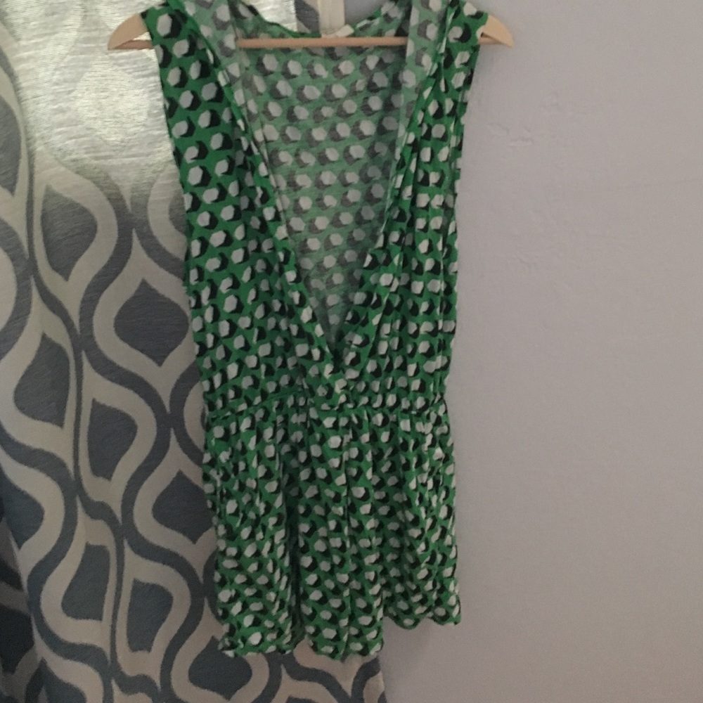 DVF x Roxy dress/cover-up with hood deep v