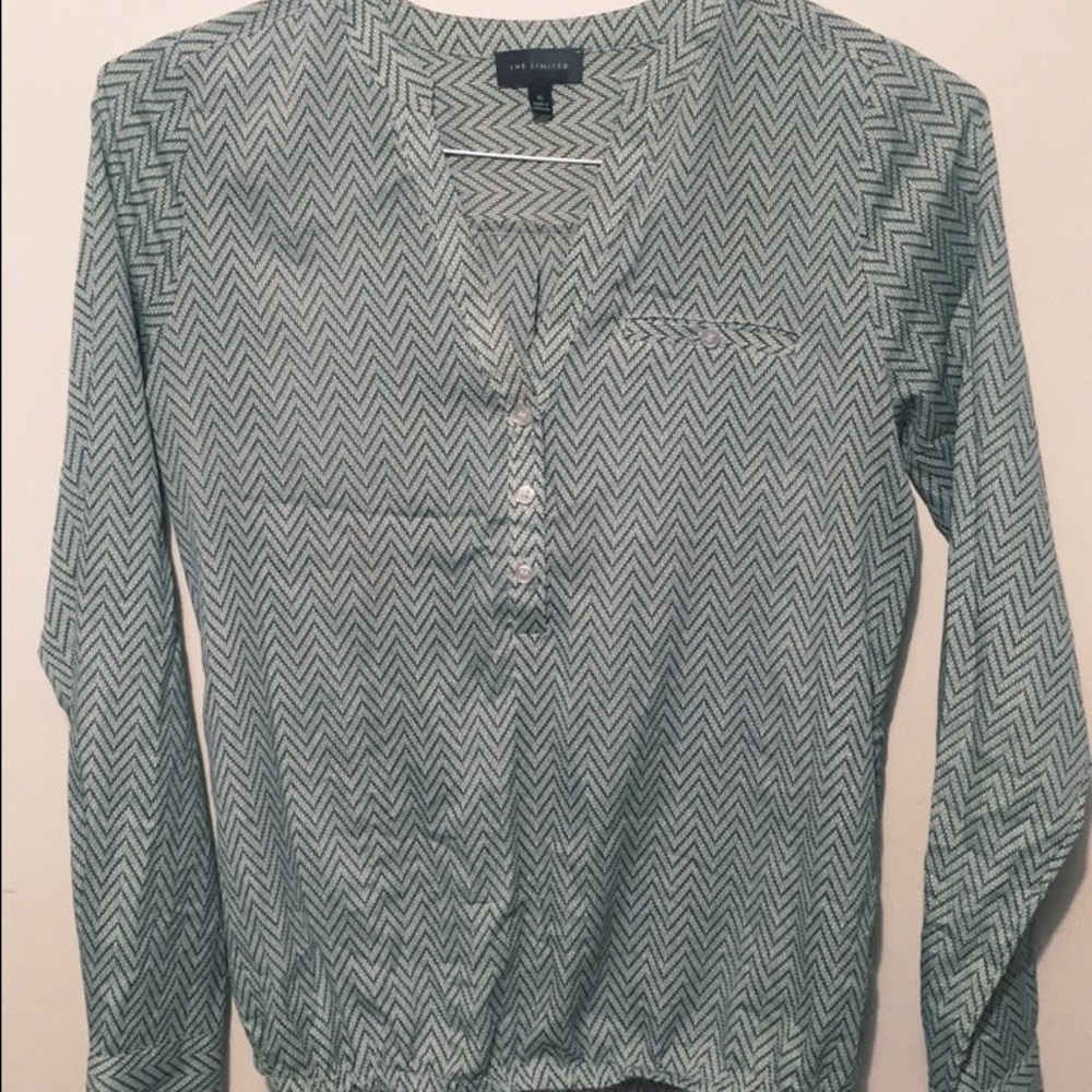 The limited chevron patterned blouse