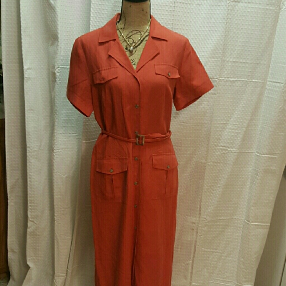 💲PRICE SLASHED💲🌺Talbots Terra Cotta Dress🌺