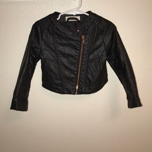 H&M toddler faux leather jacket