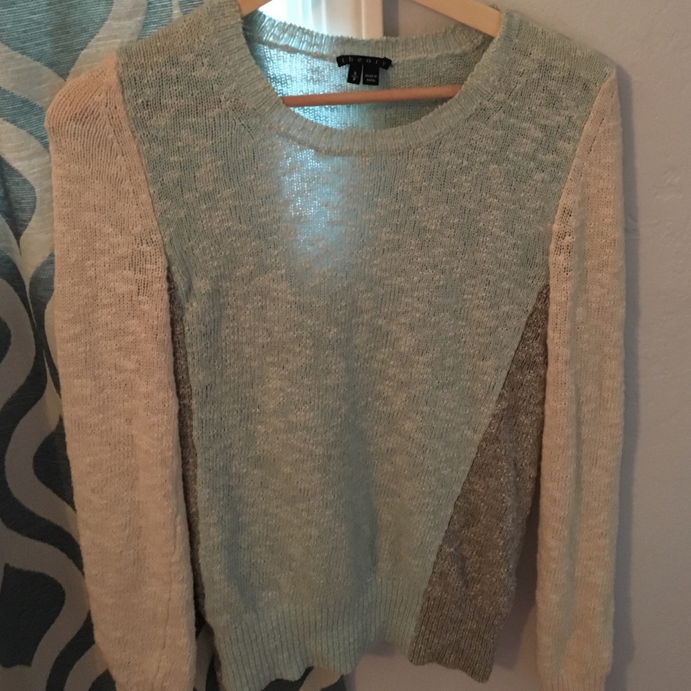 Theory colorblock sweater