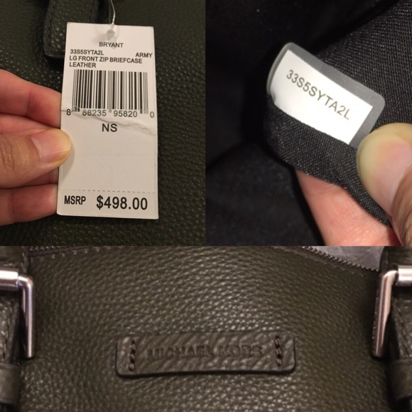 🚫Sold🚫Michael Kors Bryant Front Zip Briefcase - Picture 4 of 8