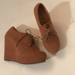 Camel color ankle booties